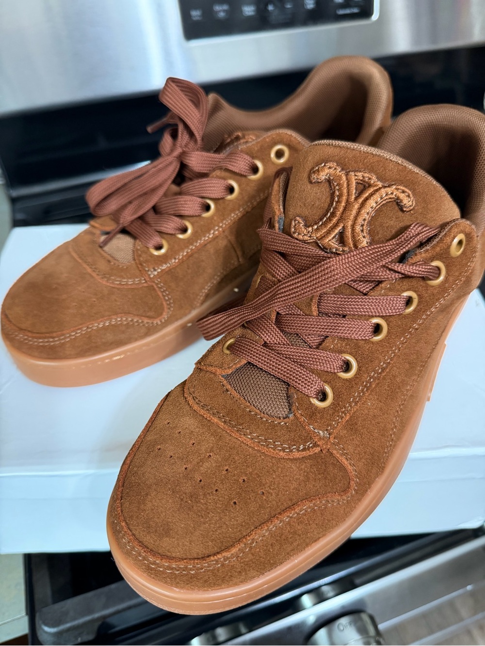 Celine Huntington Low-Top Sneakers size 40 - Picture 4 of 5